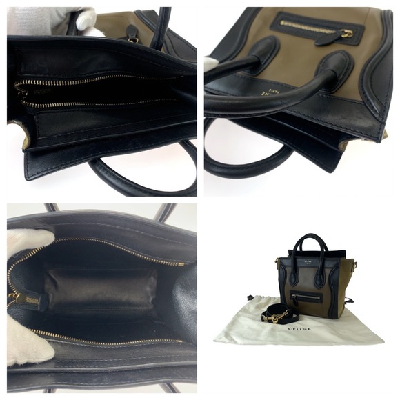 Celine Celine Luggage Nano Leather Suede Handbag Leather Handbag - Picture 6 of 10